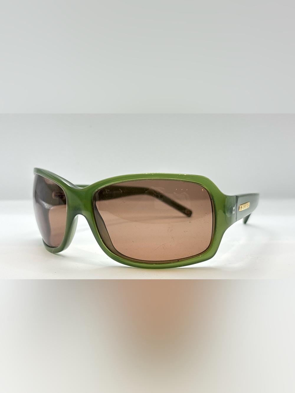 Pilgrim 825-400 Green Oval Sunglasses Frames Only - Picture 2 of 9
